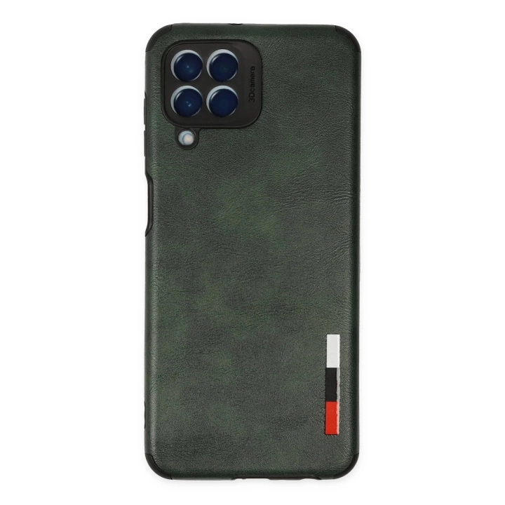 BFS  Samsung Galaxy M33 Kılıf Loop Deri Silikon - Yeşil