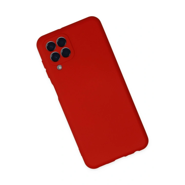 BFS  Samsung Galaxy M33 Kılıf Nano içi Kadife Silikon - Kırmızı