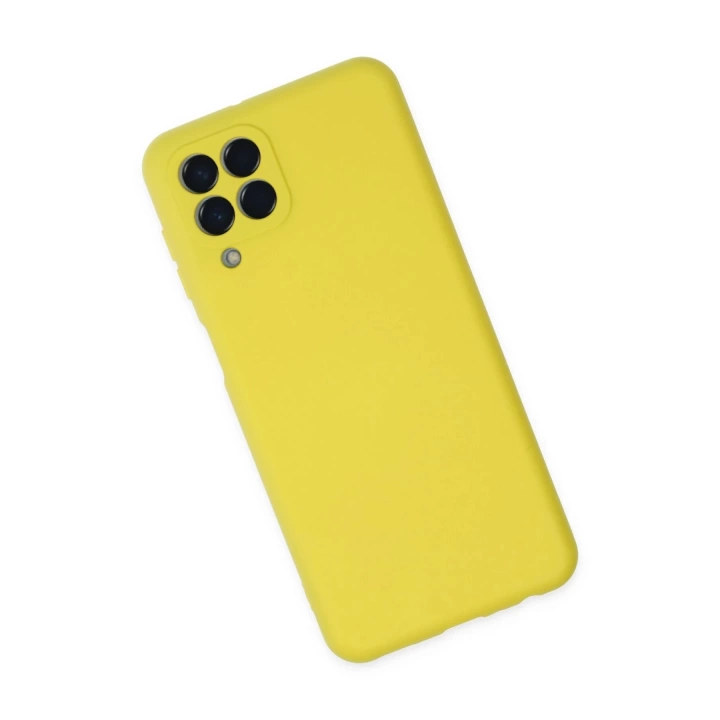 BFS  Samsung Galaxy M33 Kılıf Nano içi Kadife Silikon - Sarı