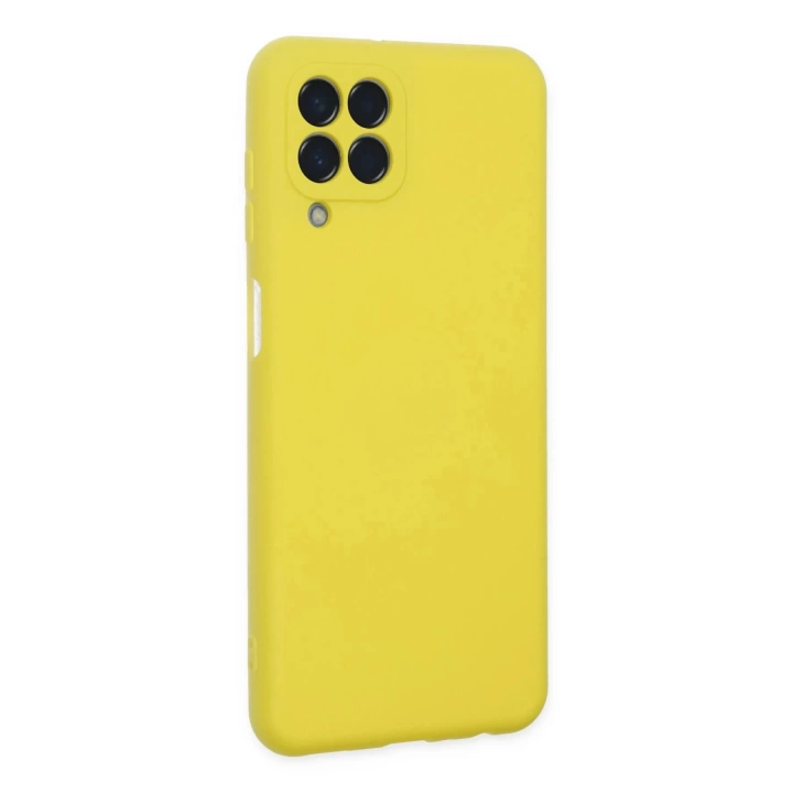 BFS  Samsung Galaxy M33 Kılıf Nano içi Kadife Silikon - Sarı