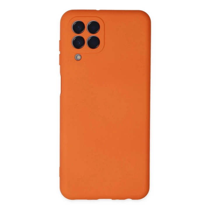 BFS  Samsung Galaxy M33 Kılıf Nano içi Kadife Silikon - Turuncu