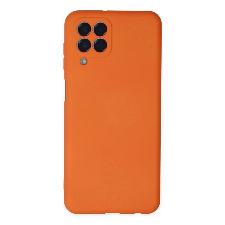 BFS Samsung Galaxy M33 Kılıf Nano içi Kadife Silikon - Turuncu
