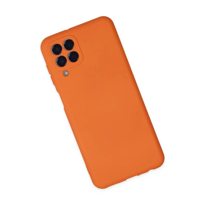BFS  Samsung Galaxy M33 Kılıf Nano içi Kadife Silikon - Turuncu