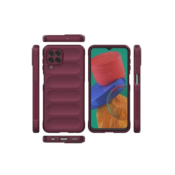 BFS  Samsung Galaxy M33 Kılıf Optimum Silikon - Bordo