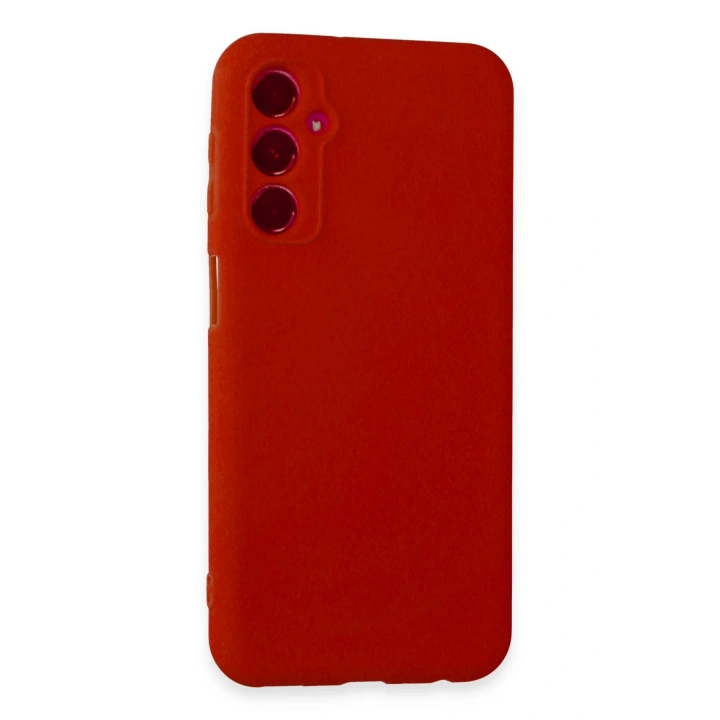 BFS  Samsung Galaxy M34 5G Kılıf First Silikon - Kırmızı