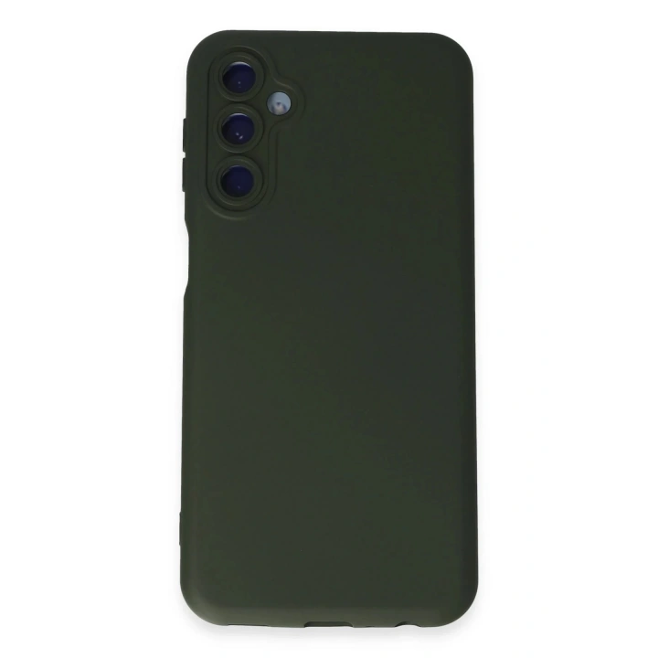 BFS  Samsung Galaxy M34 5G Kılıf Nano içi Kadife Silikon - Koyu Yeşil