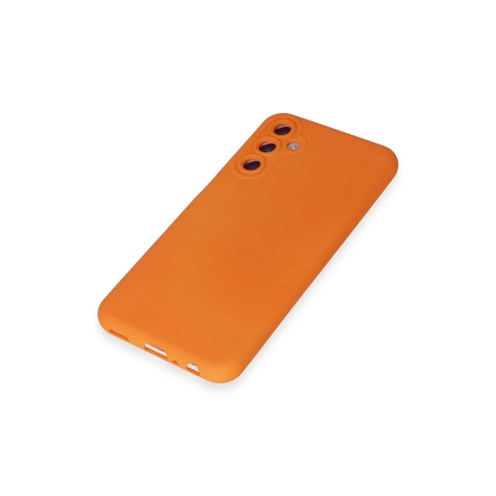 BFS  Samsung Galaxy M34 5G Kılıf Nano içi Kadife Silikon - Turuncu