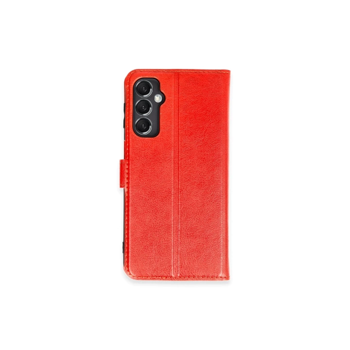 BFS  Samsung Galaxy M34 5G Kılıf Trend S Plus Kapaklı Kılıf - Kırmızı