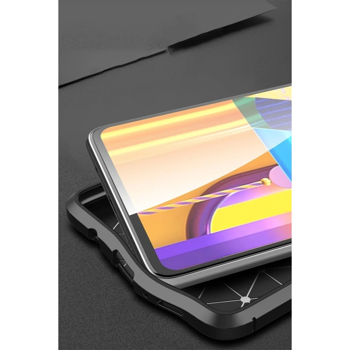 BFS  Samsung Galaxy M51 Kılıf Auto Focus Kapak - Kırmızı
