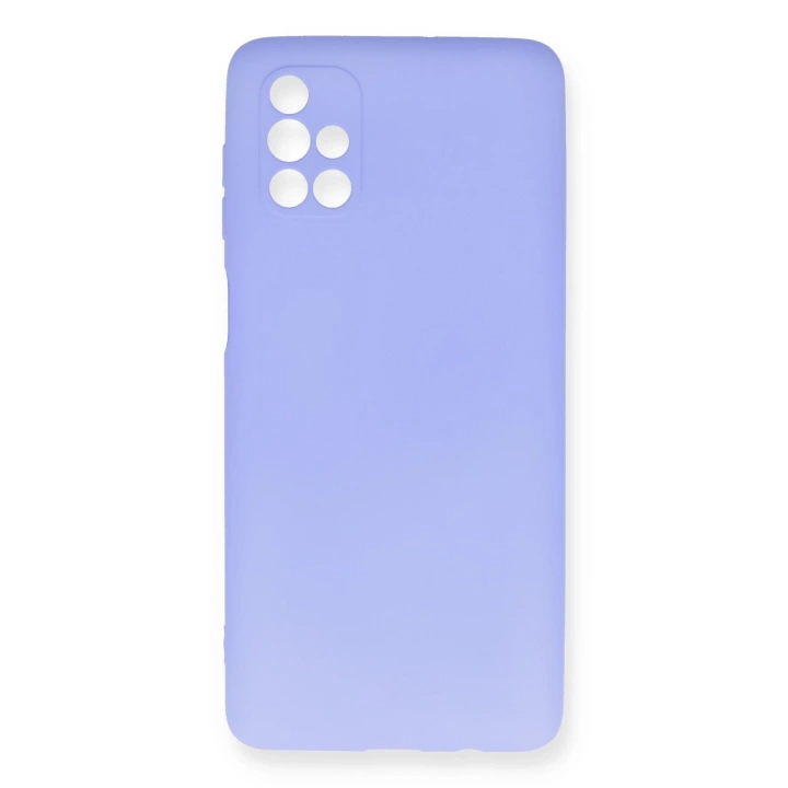 BFS  Samsung Galaxy M51 Kılıf First Silikon - Lila