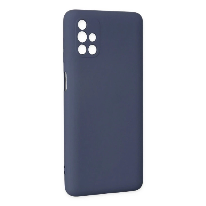 BFS  Samsung Galaxy M51 Kılıf Nano içi Kadife Silikon - Gri