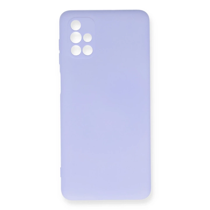 BFS  Samsung Galaxy M51 Kılıf Nano içi Kadife Silikon - Lila
