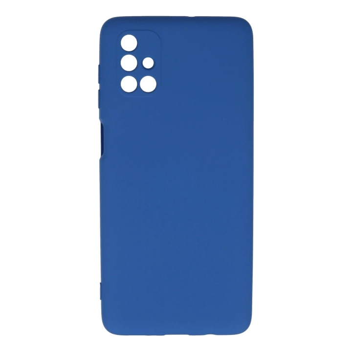 BFS  Samsung Galaxy M51 Kılıf Nano içi Kadife Silikon - Mavi