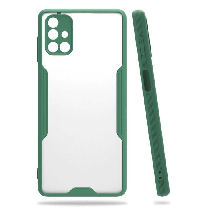 BFS  Samsung Galaxy M51 Kılıf Platin Silikon - Yeşil