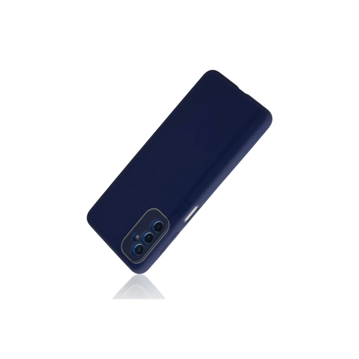BFS  Samsung Galaxy M52 5G Kılıf Glass Kapak - Lacivert