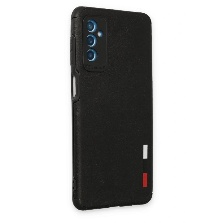 BFS  Samsung Galaxy M52 5G Kılıf Loop Deri Silikon - Siyah