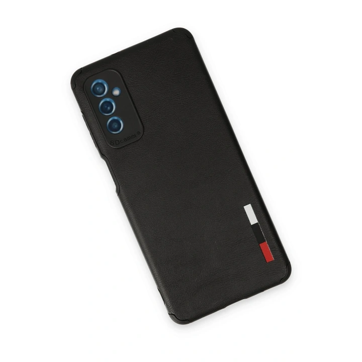 BFS  Samsung Galaxy M52 5G Kılıf Loop Deri Silikon - Siyah