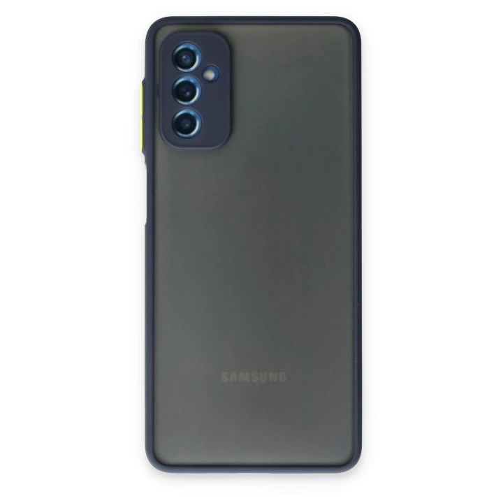 BFS  Samsung Galaxy M52 5G Kılıf Montreal Silikon Kapak - Lacivert