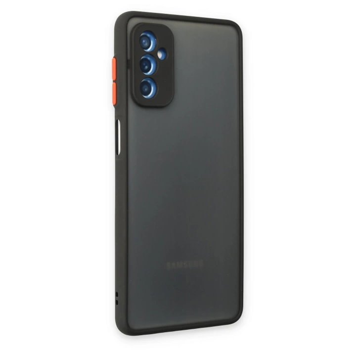 BFS  Samsung Galaxy M52 5G Kılıf Montreal Silikon Kapak - Siyah