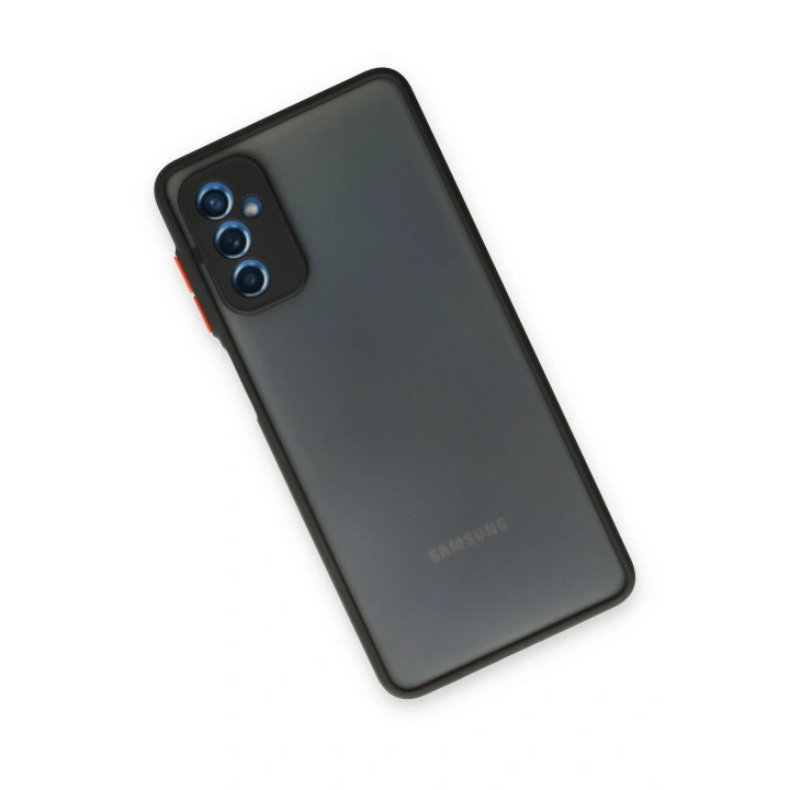 BFS  Samsung Galaxy M52 5G Kılıf Montreal Silikon Kapak - Siyah