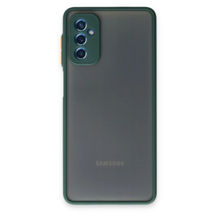 BFS  Samsung Galaxy M52 5G Kılıf Montreal Silikon Kapak - Yeşil