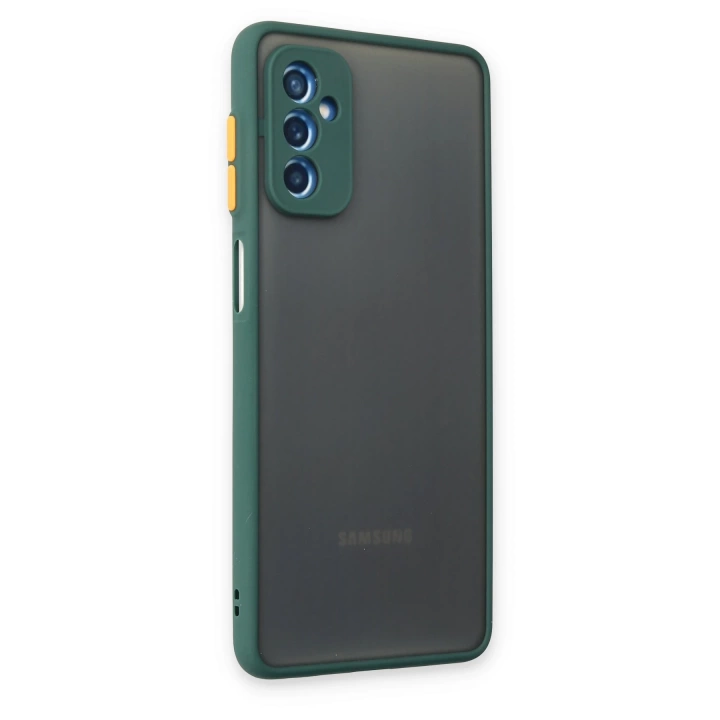 BFS  Samsung Galaxy M52 5G Kılıf Montreal Silikon Kapak - Yeşil