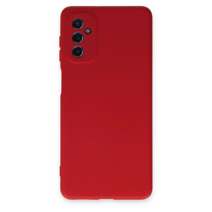 BFS  Samsung Galaxy M52 5G Kılıf Nano içi Kadife Silikon - Kırmızı