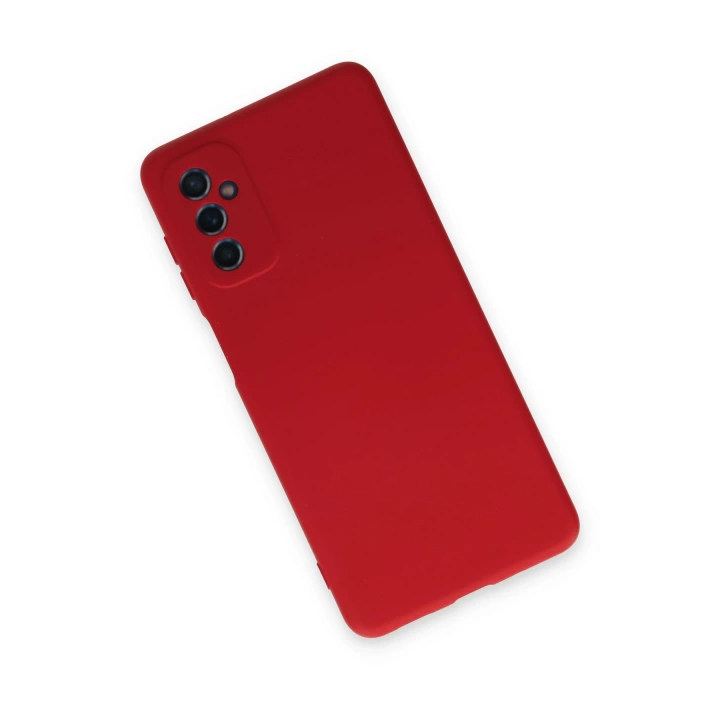 BFS  Samsung Galaxy M52 5G Kılıf Nano içi Kadife Silikon - Kırmızı