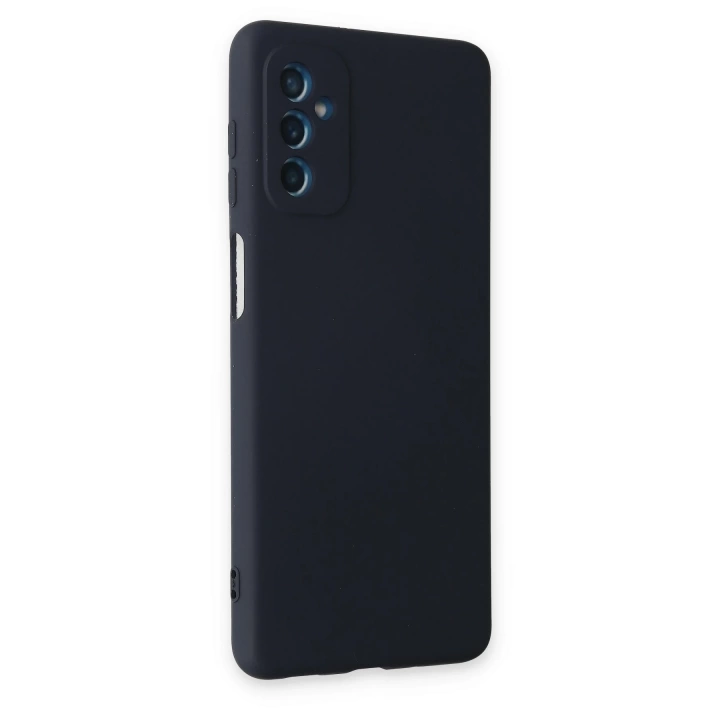 BFS  Samsung Galaxy M52 5G Kılıf Nano içi Kadife Silikon - Lacivert