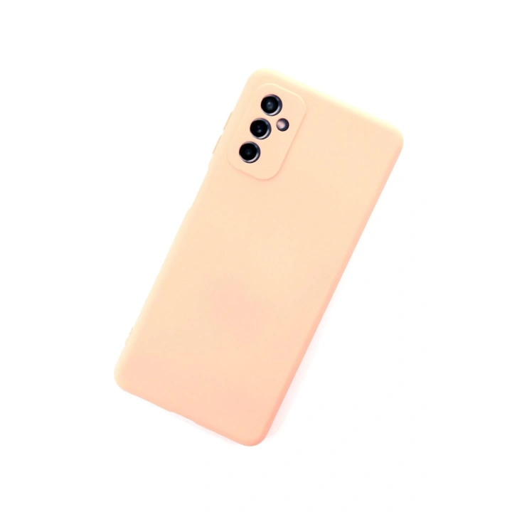 BFS  Samsung Galaxy M52 5G Kılıf Nano içi Kadife Silikon - Pudra