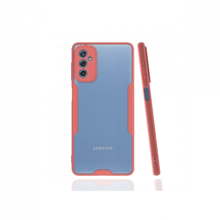 BFS  Samsung Galaxy M52 5G Kılıf Platin Silikon - Pembe