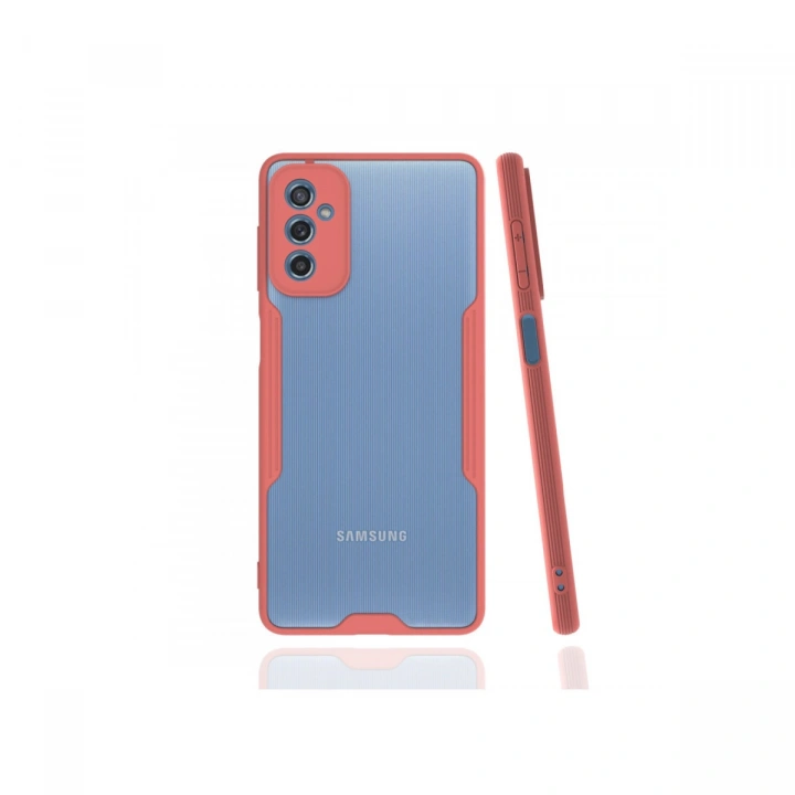 BFS  Samsung Galaxy M52 5G Kılıf Platin Silikon - Pembe