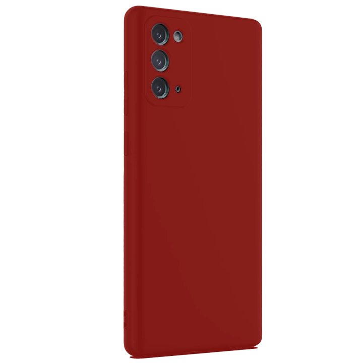 BFS  Samsung Galaxy Note 20 Kılıf First Silikon - Bordo