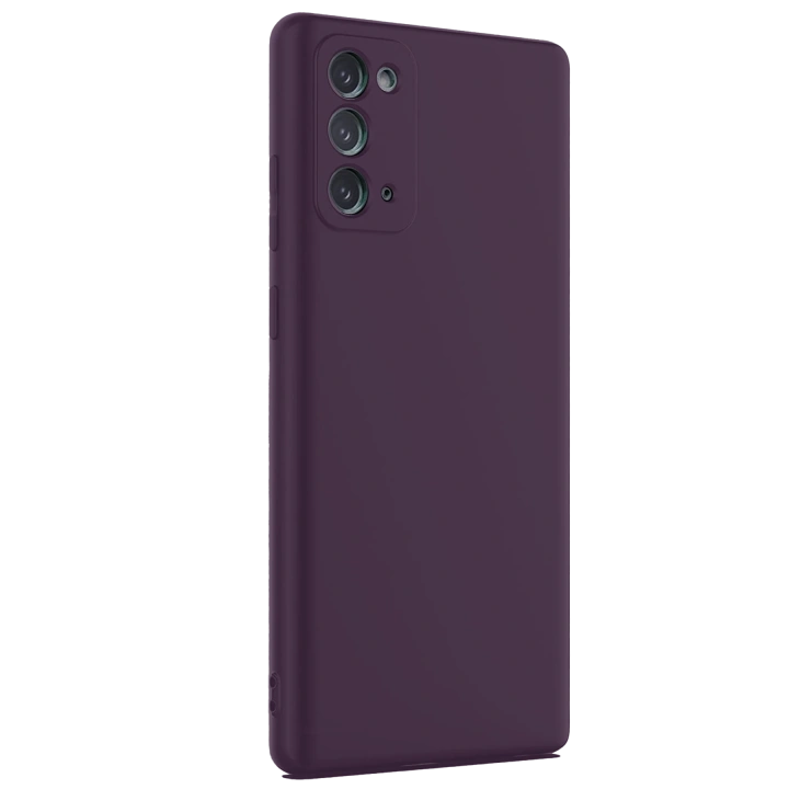 BFS  Samsung Galaxy Note 20 Kılıf First Silikon - Mürdüm