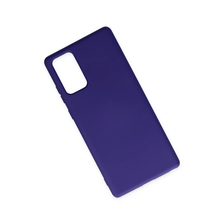 BFS  Samsung Galaxy Note 20 Kılıf Nano içi Kadife Silikon - Mor