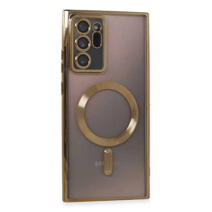 BFS  Samsung Galaxy Note 20 Ultra Kılıf Kross Magneticsafe Kapak - Gold