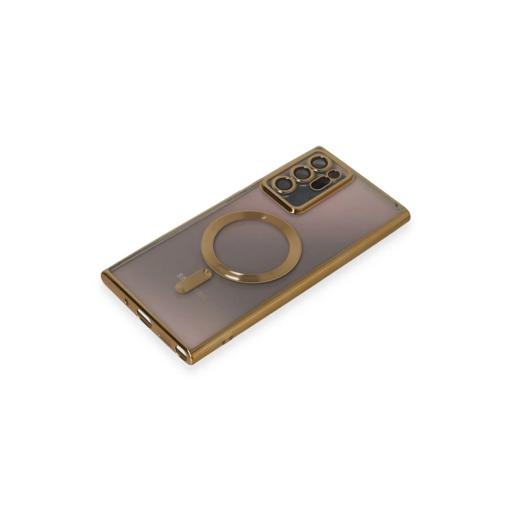 BFS  Samsung Galaxy Note 20 Ultra Kılıf Kross Magneticsafe Kapak - Gold
