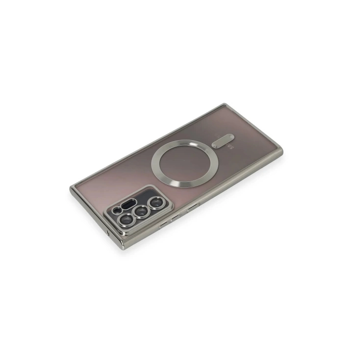 BFS  Samsung Galaxy Note 20 Ultra Kılıf Kross Magneticsafe Kapak - Gümüş