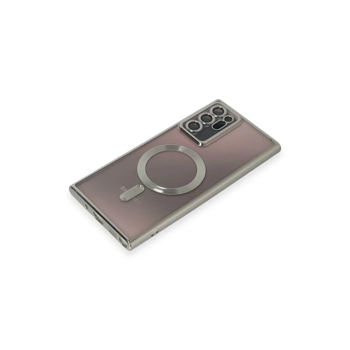 BFS  Samsung Galaxy Note 20 Ultra Kılıf Kross Magneticsafe Kapak - Gümüş