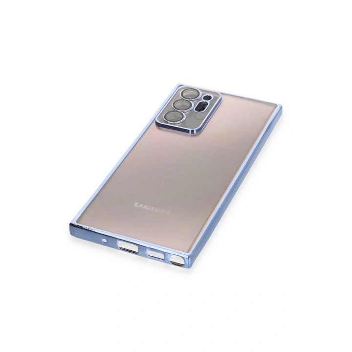 BFS Samsung Galaxy Note 20 Ultra Kılıf Lensli Silikon - Açık Mavi