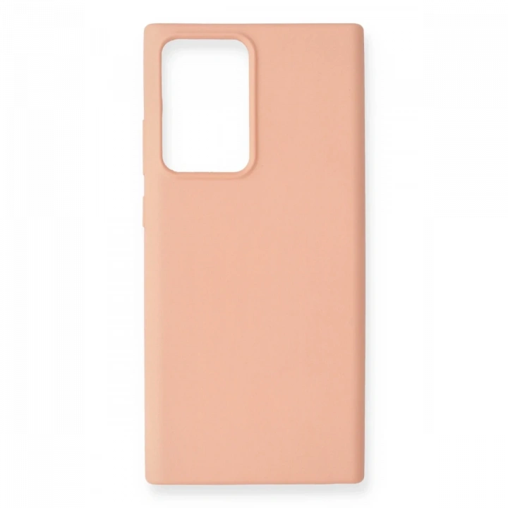 BFS  Samsung Galaxy Note 20 Ultra Kılıf Nano içi Kadife Silikon - Pudra