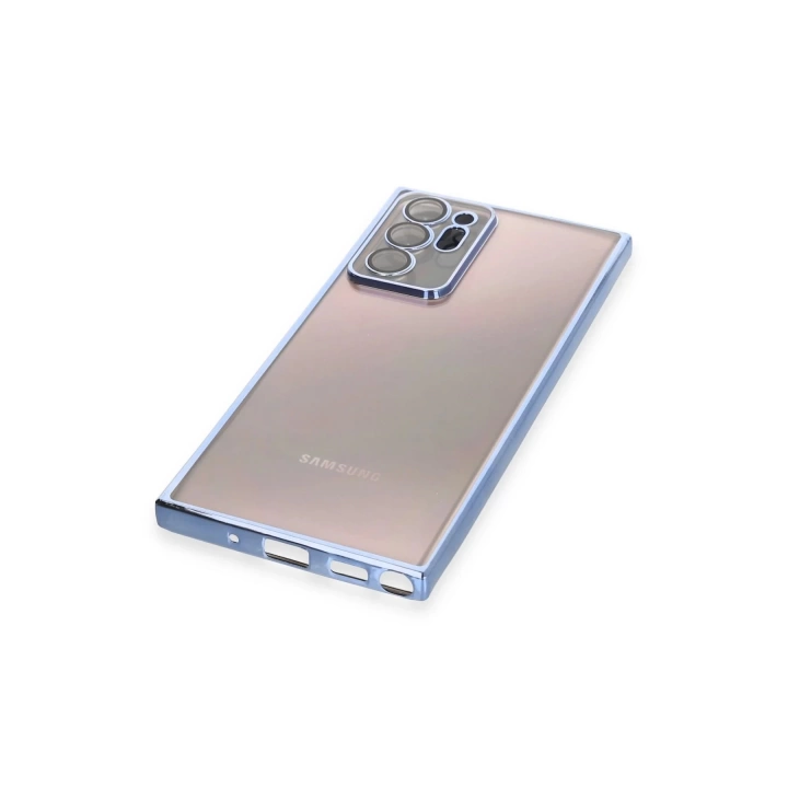 BFS  Samsung Galaxy Note 20 Ultra Kılıf Razer Lensli Silikon - Açık Mavi