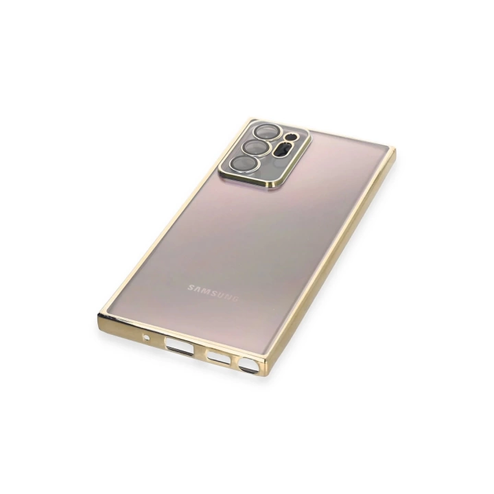 BFS  Samsung Galaxy Note 20 Ultra Kılıf Razer Lensli Silikon - Gold