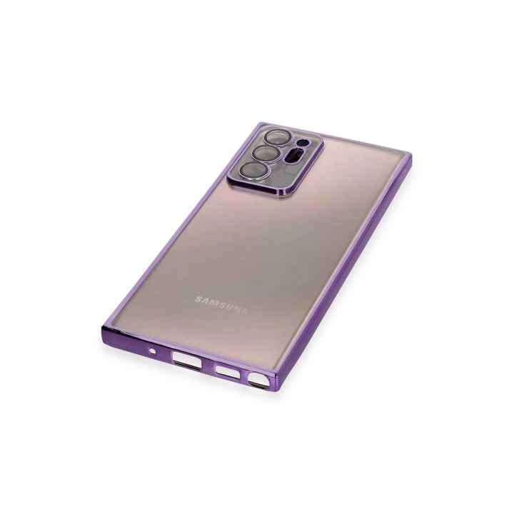 BFS  Samsung Galaxy Note 20 Ultra Kılıf Razer Lensli Silikon - Mor