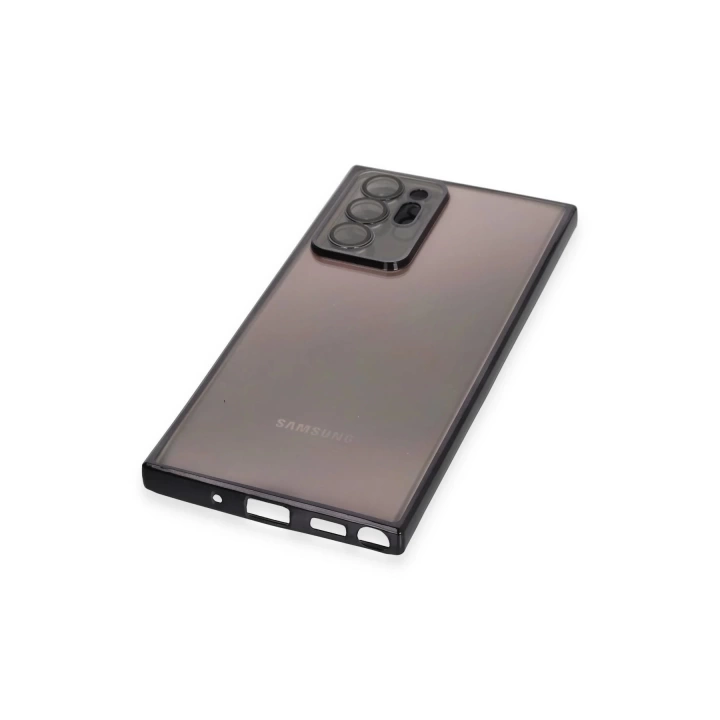BFS  Samsung Galaxy Note 20 Ultra Kılıf Razer Lensli Silikon - Siyah
