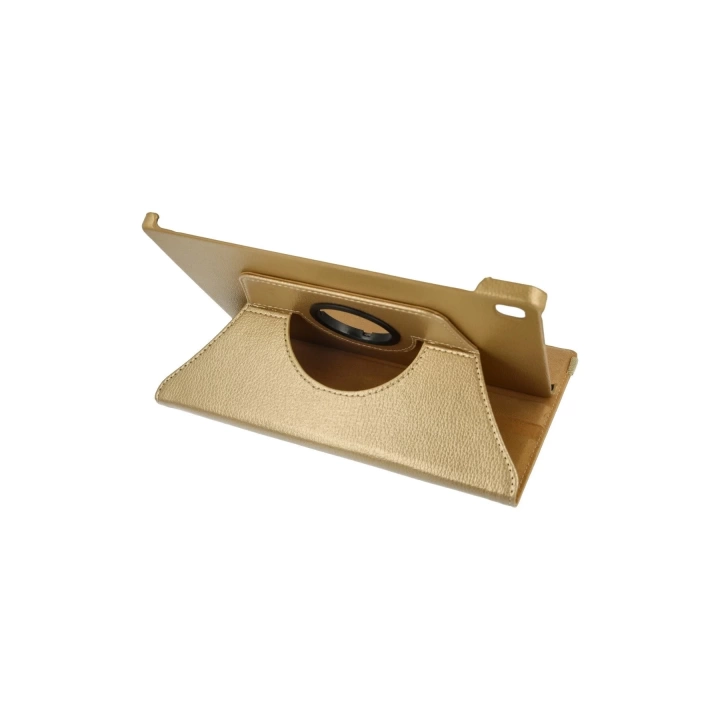 BFS  Samsung Galaxy P610 Tab S6 Lite 10.4 Kılıf 360 Tablet Deri Kılıf - Gold