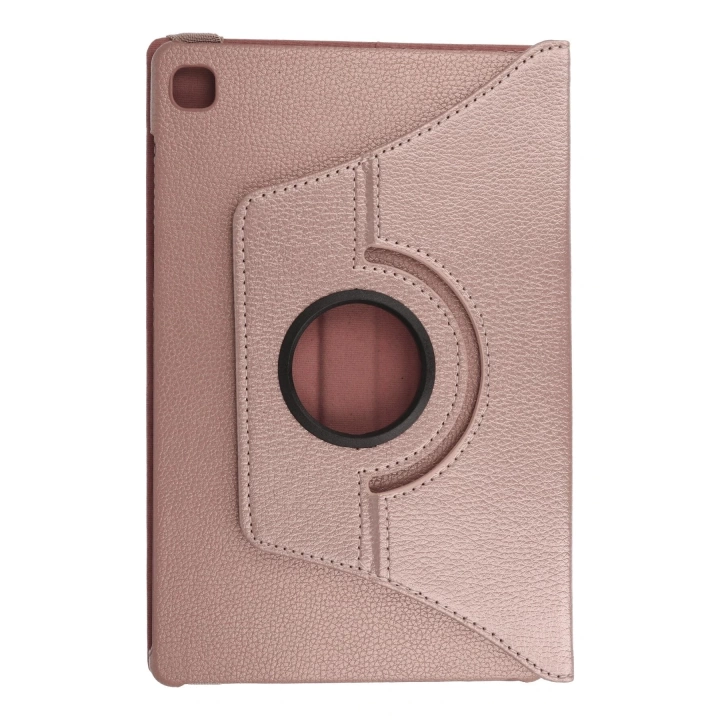 BFS  Samsung Galaxy P610 Tab S6 Lite 10.4 Kılıf 360 Tablet Deri Kılıf - Rose Gold