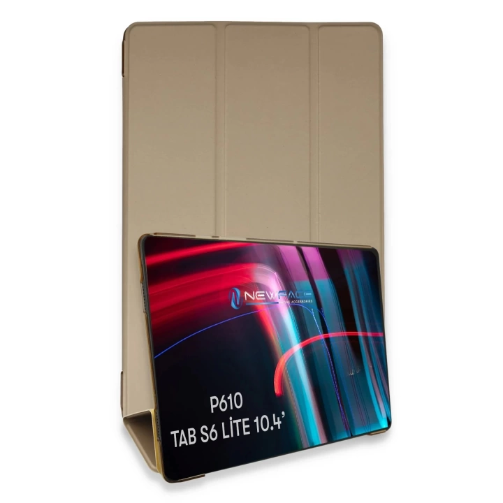 BFS  Samsung Galaxy P610 Tab S6 Lite 10.4 Kılıf Tablet Smart Kılıf - Gold