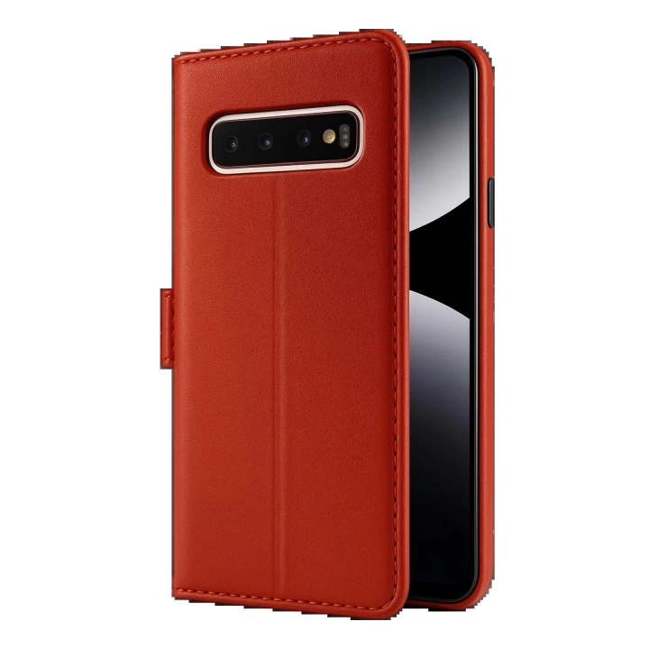 BFS  Samsung Galaxy S10 Plus Trend S Plus Kapaklı Kılıf - Kırmızı