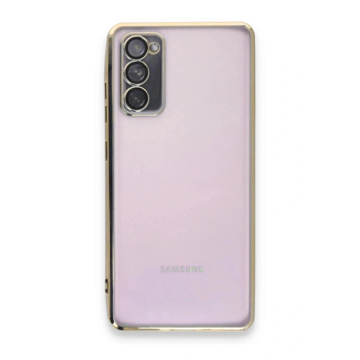BFS Samsung Galaxy S20 FE Kılıf Lensli Silikon - Gold